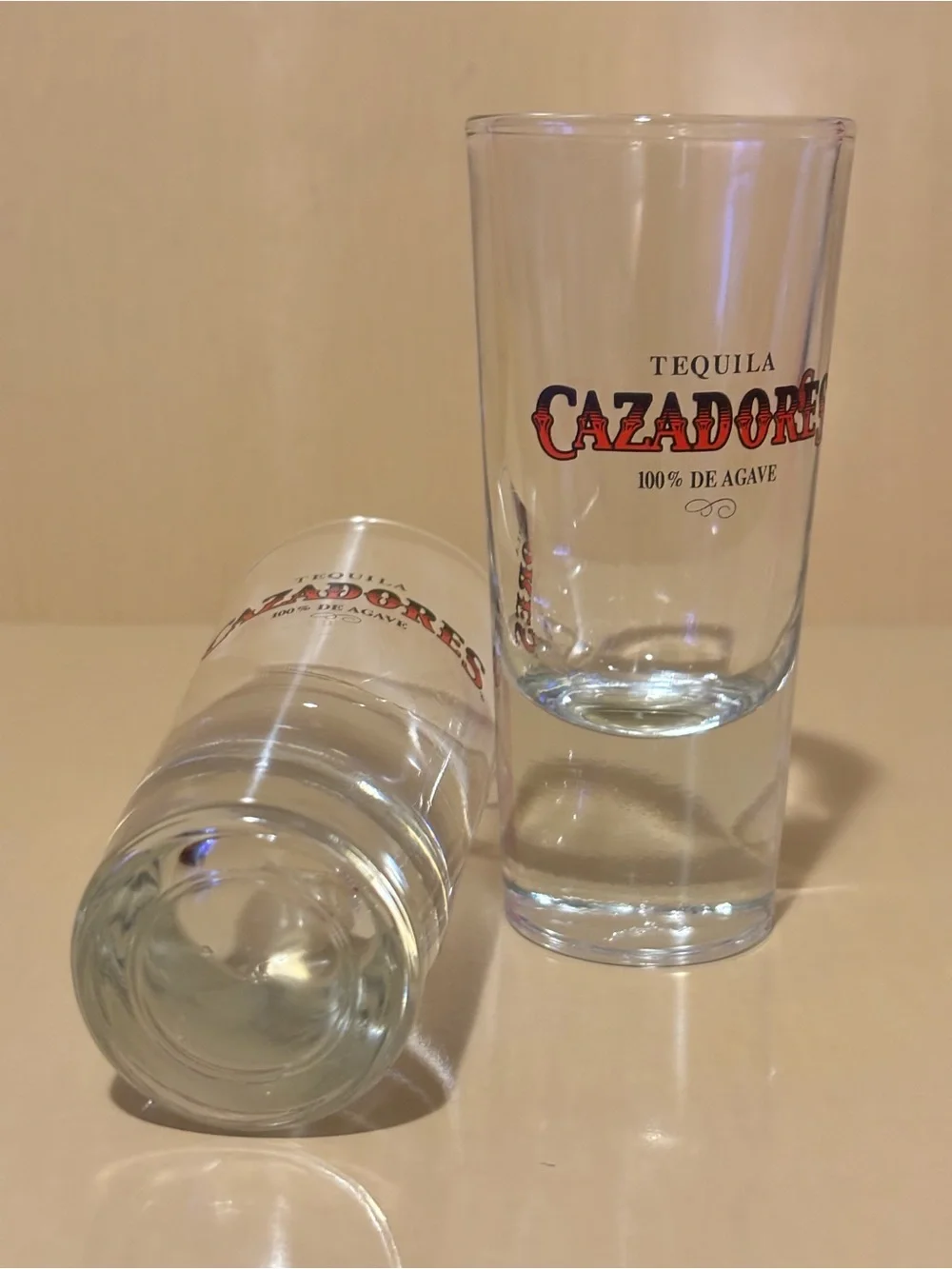 Cazadores Tequila 100% De Agave Shot Glasses (Set of 2)